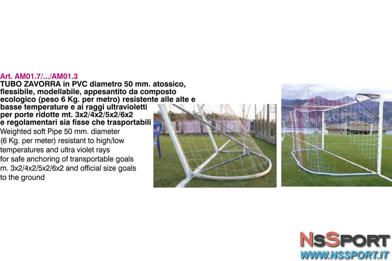 Tubo zavorra in PVC per porte trasportabili - Sacco zavorra - [product_vendor] - NsSport